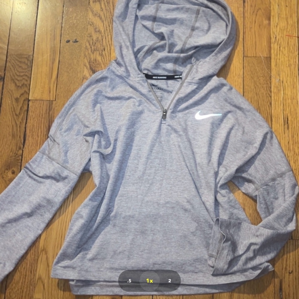 Nike Heather Gray Pullover with Swoosh